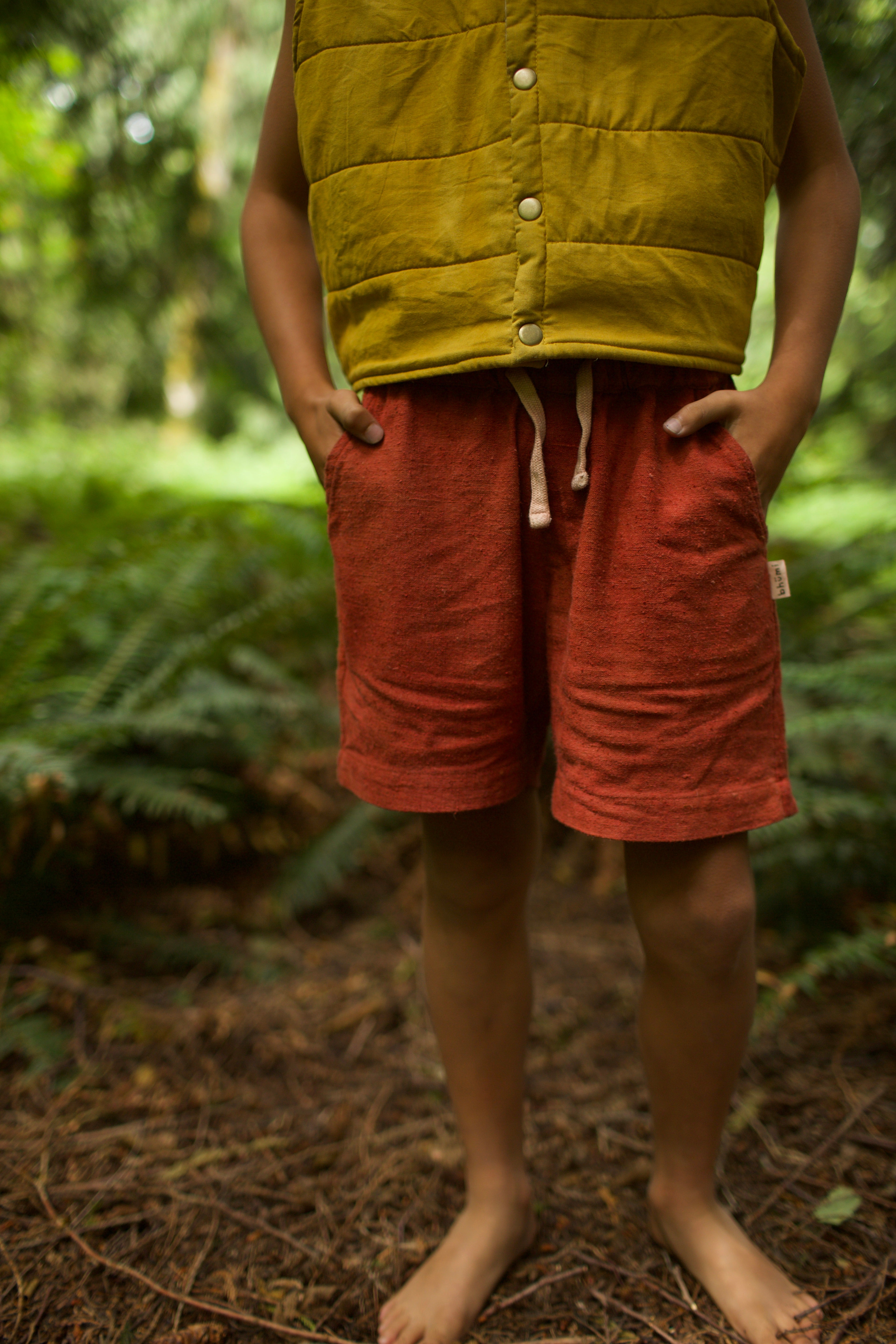Kids Raw Silk Shorts