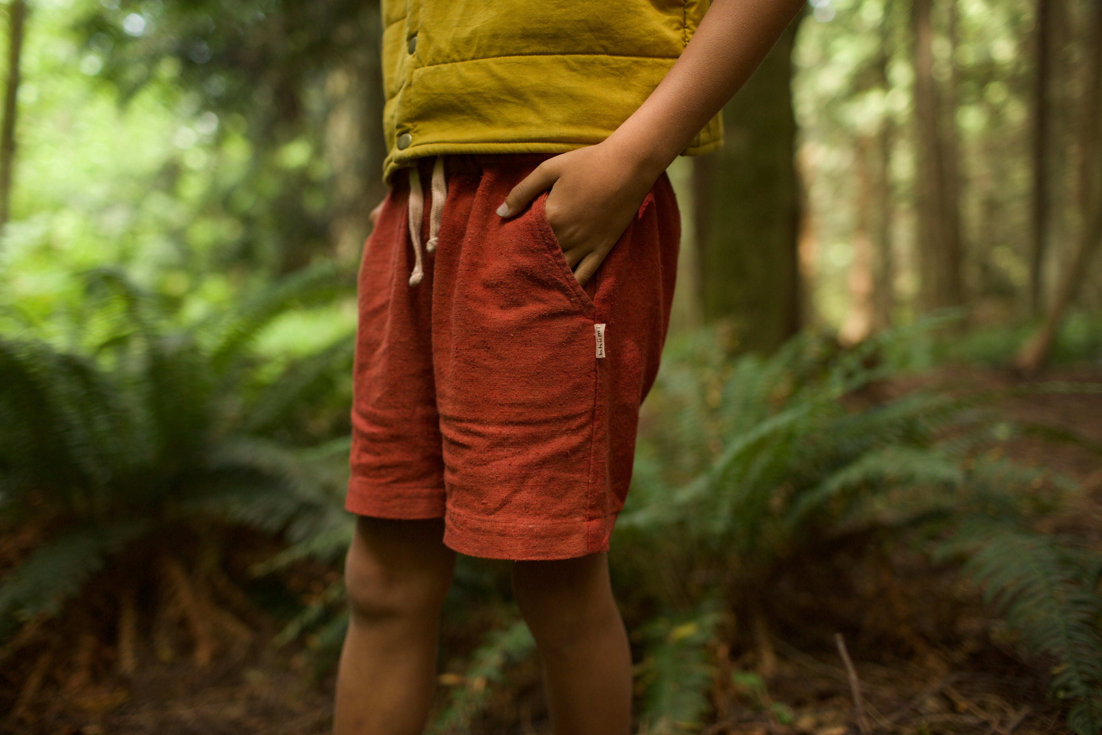 Kids Raw Silk Shorts