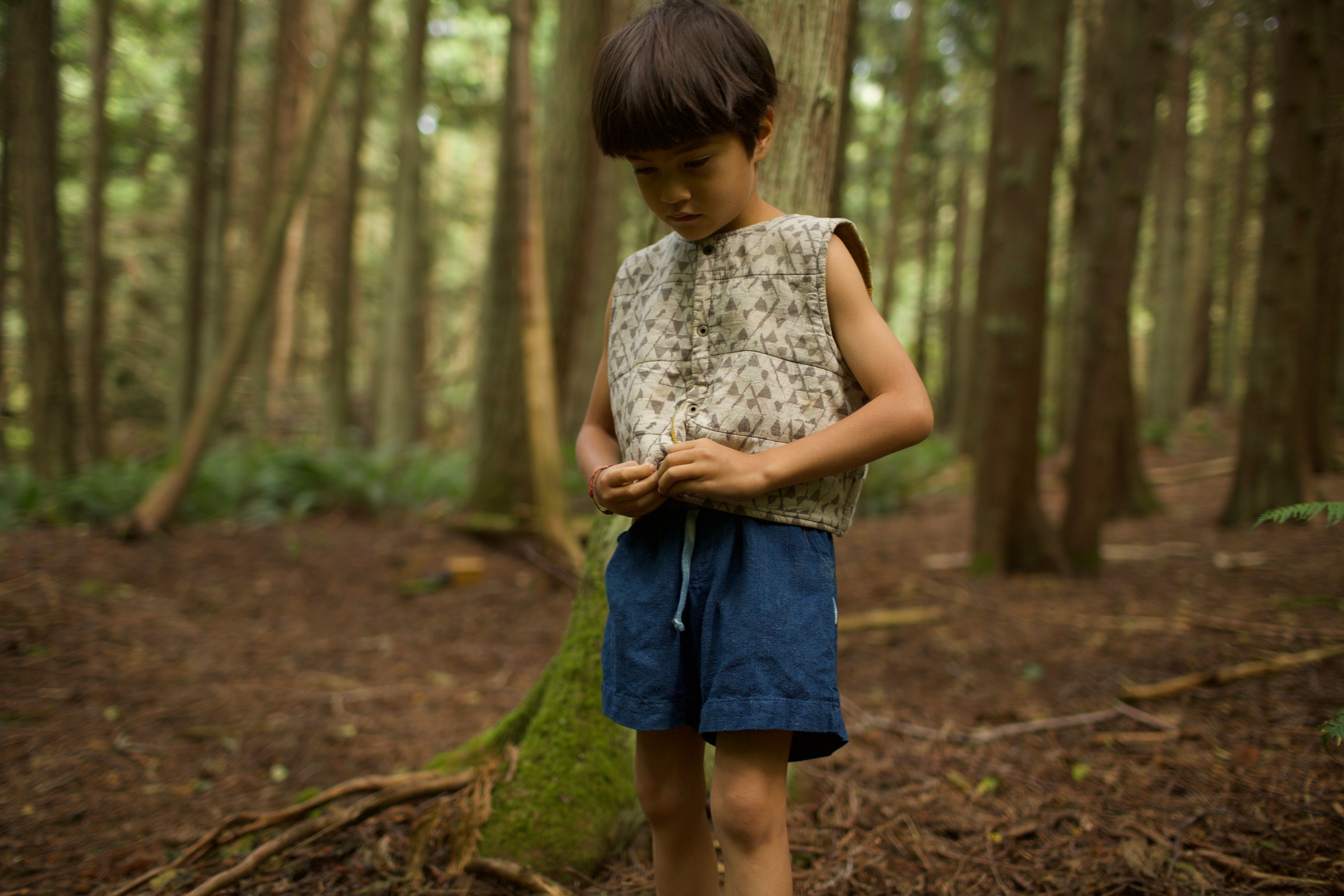 Kids Raw Silk Shorts