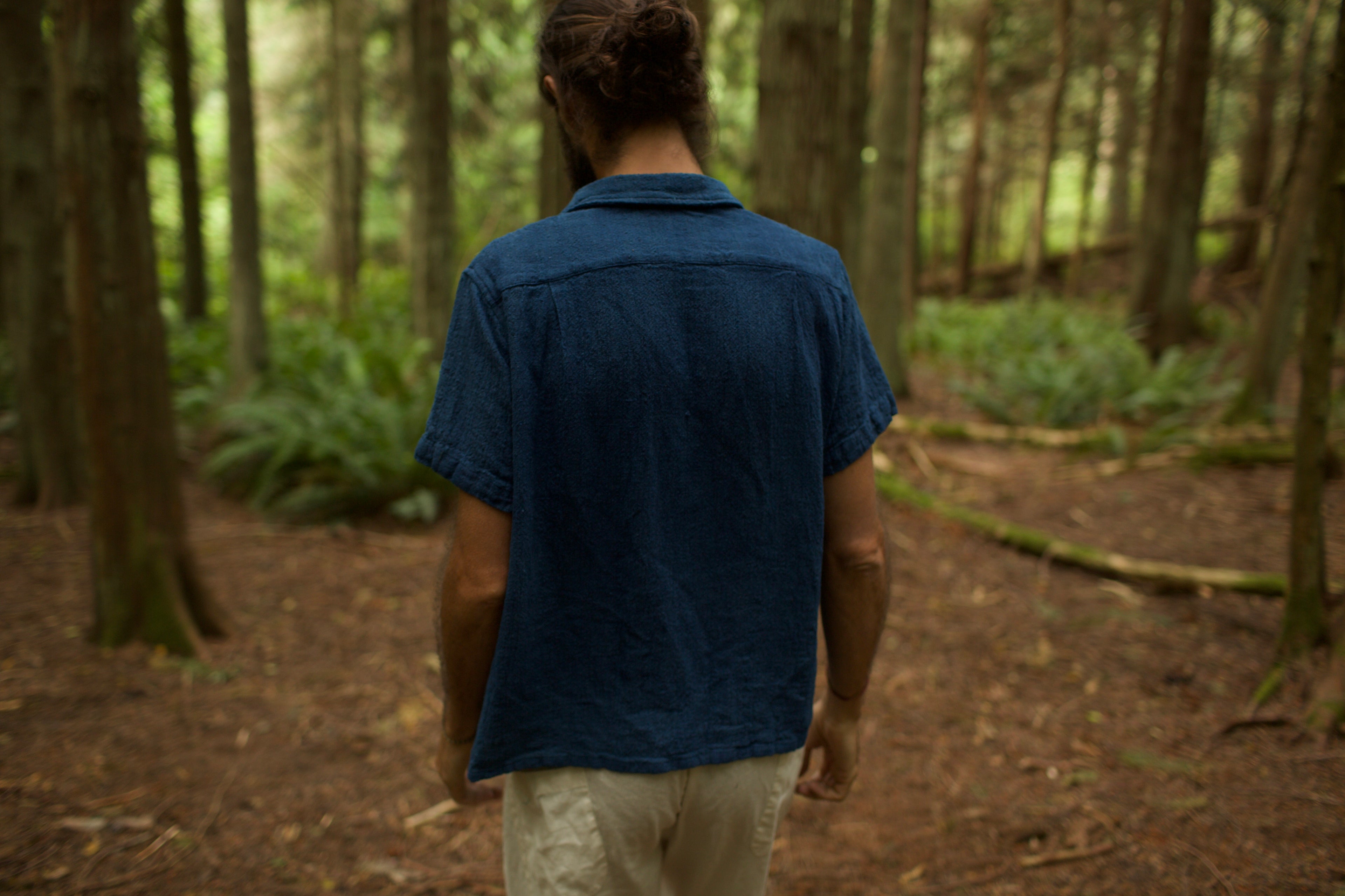 Men’s Raw Silk Button Up